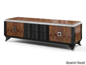 OSCAR - Wood veneer TV cabinet with drawers _ Guerra Vanni