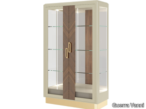 PANAREA - Walnut display cabinet with integrated lighting _ Guerra Vanni