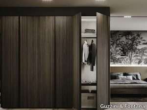 ALWAYS - Custom sectional wood veneer wardrobe _ Guzzini & Fontana