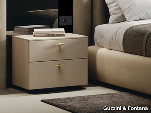 BIX - bilaminate bedside table with drawers _ Guzzini & Fontana