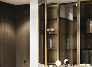 EVANS AIR - Bilaminate wall cabinet with glass door _ Guzzini & Fontana