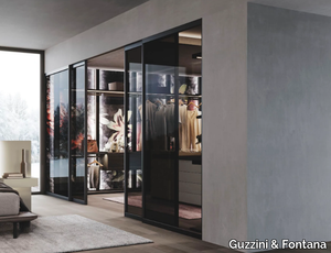 EVIDENCE - Sectional custom walk-in wardrobe with integrated lighting _ Guzzini & Fontana