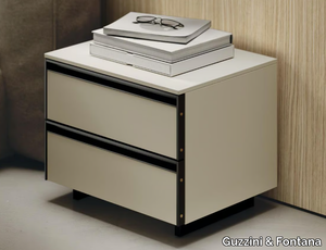 GAP - bilaminate bedside table with drawers _ Guzzini & Fontana