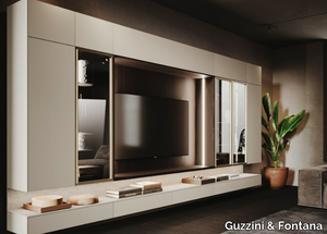 HOUSE OF HORN - Wall-mounted TV wall system _ Guzzini & Fontana