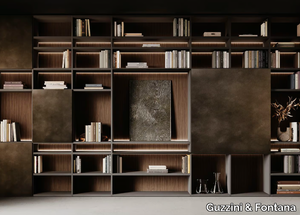 HOUSE OF PIANO - Sectional custom bilaminate bookcase _ Guzzini & Fontana