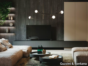 HOUSE OF VOCALS - Sectional bilaminate storage wall _ Guzzini & Fontana