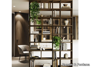 MISTY - Double-sided divider custom bilaminate bookcase _ Guzzini & Fontana