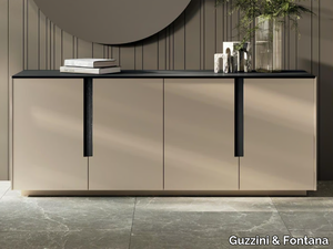 UP-STAGE - Bilaminate sideboard with doors _ Guzzini & Fontana