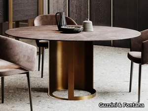 YASS - Round porcelain stoneware table _ Guzzini & Fontana