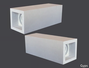 DOUBLE LED CUBES 90° - Spotlight housing in plasterboard _ Gyps