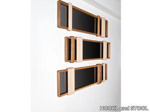 SLIDER - Framed wall-mounted mirror _ HOOKL und STOOL