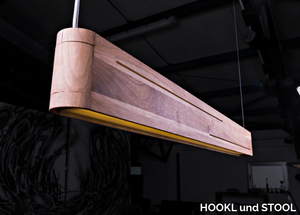 DOUBLELINE - LED solid wood pendant lamp _ HOOKL und STOOL