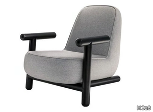 BOLD - Fabric armchair with armrests _ HC28