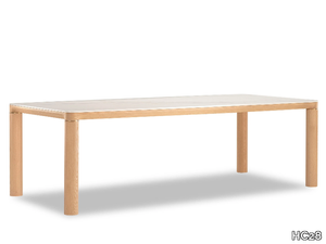ANNETT - Rectangular wooden dining table _ HC28