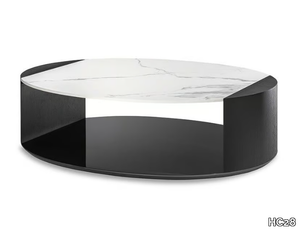 RATIO - Oval coffee table with storage space _ HC28