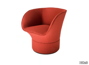 CALA - Swivel fabric easy chair with armrests _ HC28