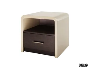 ELITIS - Rectangular wooden bedside table with drawers _ HC28