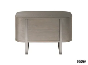 PLEGAT - Wooden bedside table with drawers _ HC28