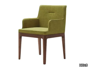 EARL - Fabric chair with armrests _ HC28