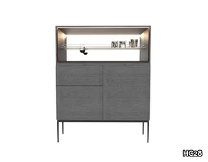 RITA - Wooden highboard with integrated lighting _ HC28