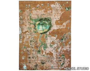 OXIDATION PAINTING (02) - Hand knotted rectangular wool and silk rug _ HENZEL STUDIO