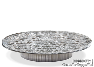 MILLER - Low round glass coffee table _ HESSENTIA | Cornelio Cappellini