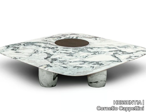 JOSS - Square low marble coffee table _ HESSENTIA | Cornelio Cappellini