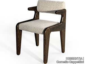 LAILA - Fabric and wood chair with armrests _ HESSENTIA | Cornelio Cappellini