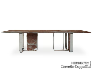 NOVA - Rectangular marble dining table _ HESSENTIA | Cornelio Cappellini