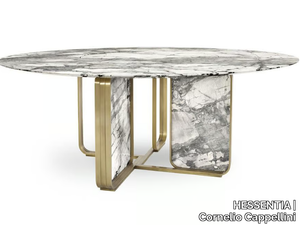 NOVA - Round marble dining table _ HESSENTIA | Cornelio Cappellini