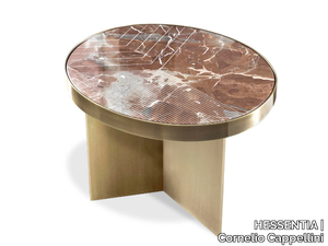 LINFA - Low oval marble coffee table _ HESSENTIA | Cornelio Cappellini