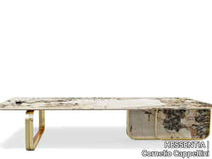 NOVA - Low rectangular marble coffee table _ HESSENTIA | Cornelio Cappellini