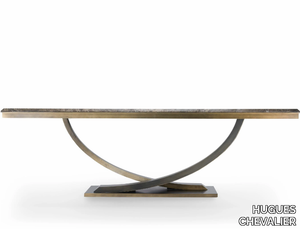 HAUSSMANN - Metal dining table _ HUGUES CHEVALIER