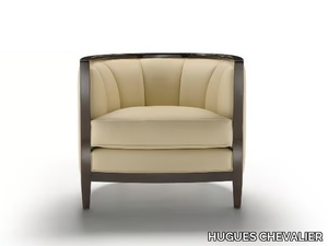 SACHA - Armchair with armrests _ HUGUES CHEVALIER