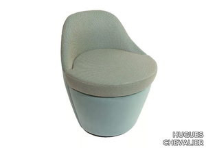 SEINE - Swivel fabric easy chair _ HUGUES CHEVALIER