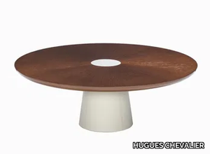 CORNEILLE - Round wooden coffee table _ HUGUES CHEVALIER