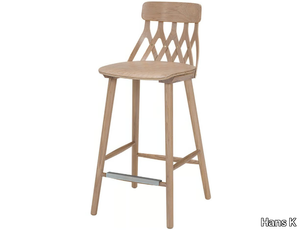 Y5 680BL - High ash stool with footrest _ Hans K