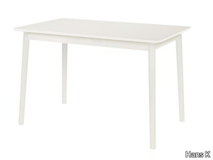 ZIGZAG 660WH - Rectangular birch table _ Hans K