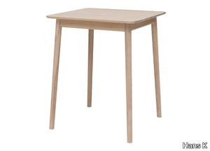 ZIGZAG 660BL - Square ash high table _ Hans K