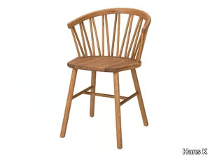 ZIGZAG 660 - Oak chair with armrests _ Hans K