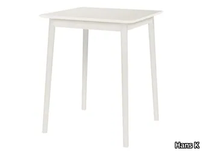 ZIGZAG 660WH - Square birch high table _ Hans K