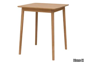 ZIGZAG 660 - Square oak high table _ Hans K