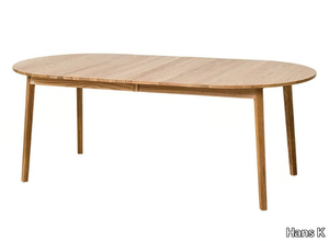 RAINBOW 665 - Extending oval oak table _ Hans K