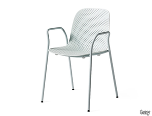 13EIGHTY - Stackable polypropylene chair with armrests _ Hay