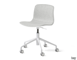 ABOUT A CHAIR AAC50 - Height-adjustable upholstered chair with castors _ Hay