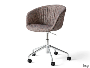 ABOUT A CHAIR AAC53 SOFT - Swivel upholstered height-adjustable chair _ Hay