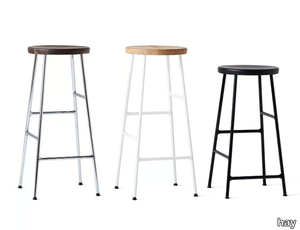 CORNET - Steel and wood barstool _ Hay