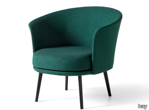 DORSO - Upholstered easy chair with armrests _ Hay