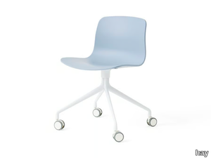 ABOUT A CHAIR AAC 14 - Recycled plastic chair with castors _ Hay