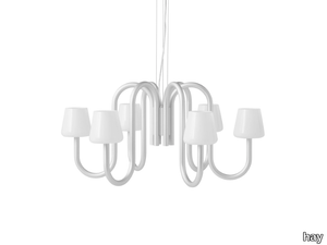 APOLLO - Glass and aluminium chandelier _ Hay